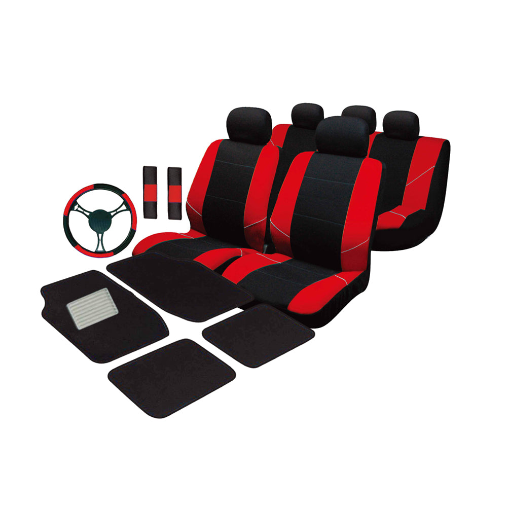 Heavy-Duty Double Knitted Polyester Backing: Offers a snug fit for your vehicle's seats