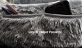 Load image into Gallery viewer, Universal Finesse Faux Fur Seat Covers - Universal Size - Charcoal
