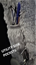 Load image into Gallery viewer, Universal Finesse Faux Fur Seat Covers - Universal Size - Grey
