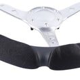 Load image into Gallery viewer, Arizona Steering Wheel Cover With Plush Suede Grips - Black
