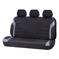 Load image into Gallery viewer, Universal Ultra Light Neoprene Rear Seat Covers Size 06/08H | Black/Grey
