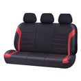 Load image into Gallery viewer, Universal Ultra Light Neoprene Rear Seat Covers Size 06/08H | Black/Red
