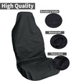 Load image into Gallery viewer, Universal Pulse Throwover Front Seat Covers - Bonus Seat Belt Buddies | Black
