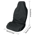 Load image into Gallery viewer, Universal Pulse Throwover Front Seat Covers - Bonus Seat Belt Buddies | Black
