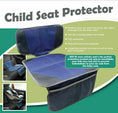Load image into Gallery viewer, Child Seat Protector - Blue & Grey
