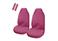 Load image into Gallery viewer, Universal Pulse Throwover Front Seat Covers - Bonus Seat Belt Buddies | Pink
