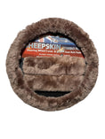 Load image into Gallery viewer, Sheepskin Steering Wheel Cover & 2x Seat Belt Pads Combo Luxury Caramel
