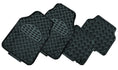 Load image into Gallery viewer, Venom 4-Piece Black Rubber/Aluminium Look Car Mat
