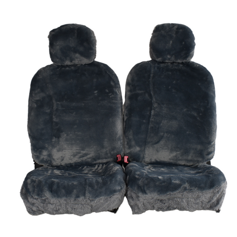 Alpine Sheepskin Seat Covers - Universal Size (25mm) - Charcoal