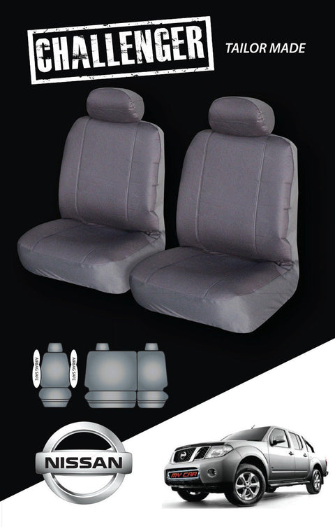 Canvas Seat Covers - For Nissan Navara D40 Dual Cab (2007-2020)