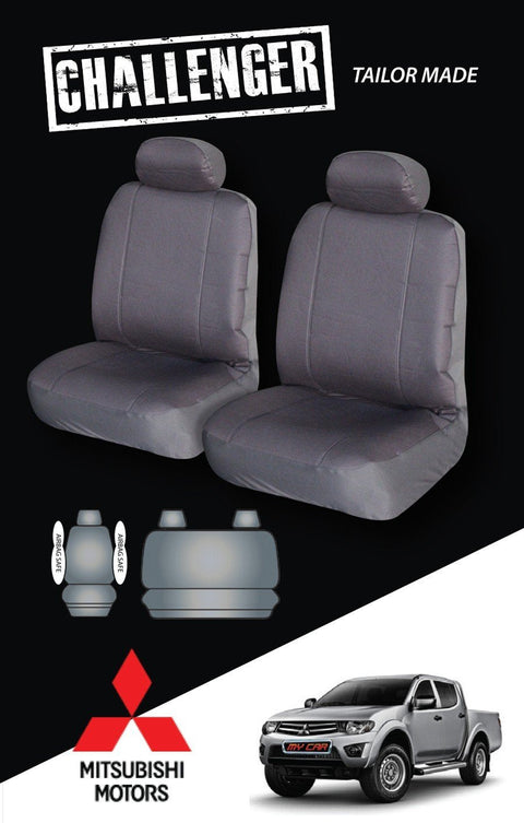 Canvas Seat Covers - For Mitsubishi Triton Dual Cab (2009-2011)