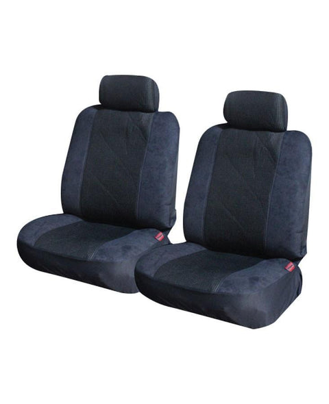 Prestige Suede Rear Seat Covers - Universal Size 06/08H Grey