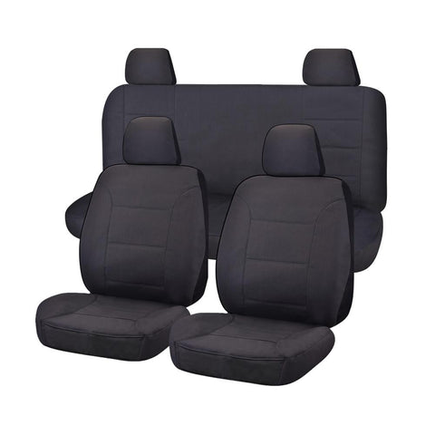 All Terrain Canvas Seat Covers - Custom Fit for Nissan Navara D23 Series 1-2 Np300 Dual Cab (2015-2017)
