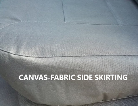 Challenger Canvas Seat Covers - For Nissan Navara D40 Series Dual Cab (2006-2015)