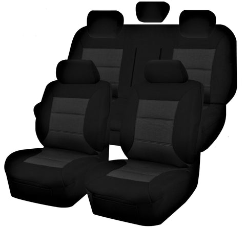 Premium Plus Knitted Jacquard Seat Covers - For Toyota Hiace Commuter Bus Van 12 Seater (02/2019-On)
