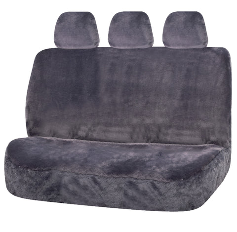 Universal Finesse Faux Fur Seat Covers - Universal Size 06/08H - Grey