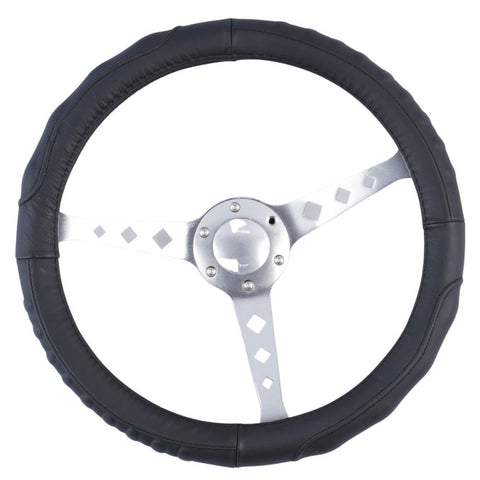 Kentucky Steering Wheel Cover - Black [Leather]