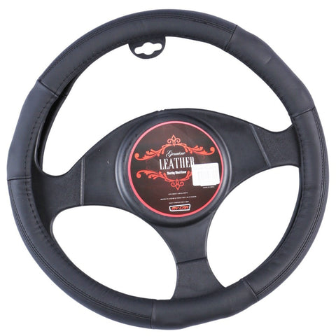 Miami Steering Wheel Cover - Black [Leather]