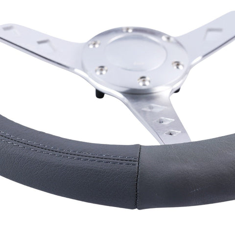 Miami Steering Wheel Cover - Grey [Leather]