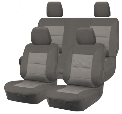 Premium Jacquard Seat Covers - For Nissan Navara D22 Series Dual Cab (04/1997-02/2015)