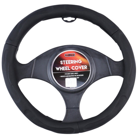 New York Steering Wheel Cover - Black