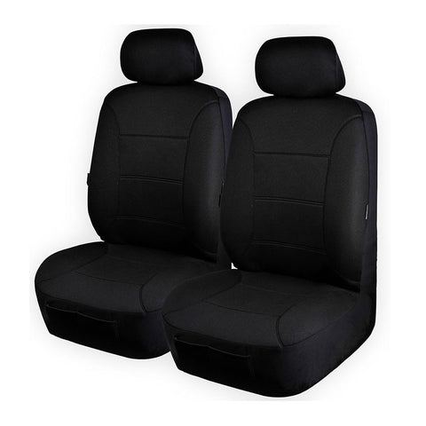 Universal Platinum Front Seat Covers Size 30/35 | Black