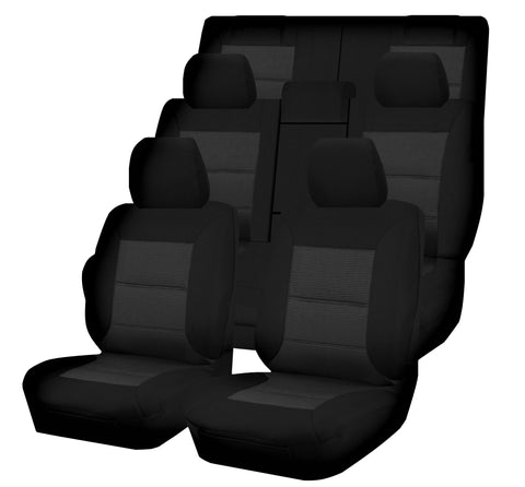 Premium Plus Jacquard Seat Covers - For Toyota Landcruiser 300 Series GX GXL (07/2021- On) 3 Rows