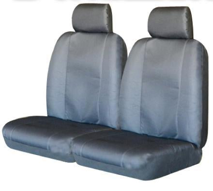Canvas Seat Covers For Nissan Navara 04/1997-2020 D22 Grey Dual-Cab