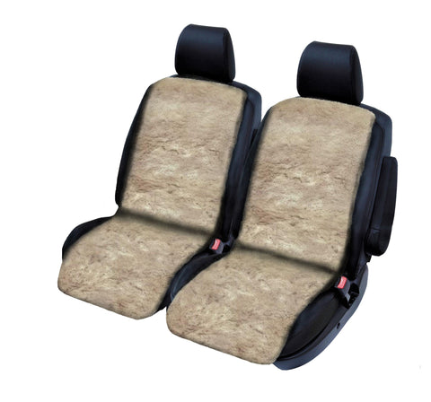 Sheepskin Seat Covers - Universal Size (20mm) - Mocha
