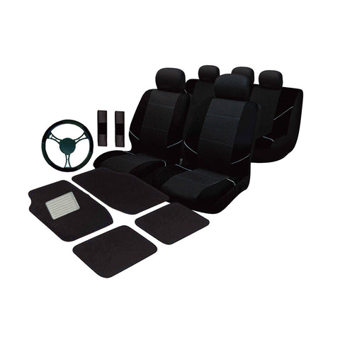 Universal Ultimate Car Accessories Value Pack  - Black