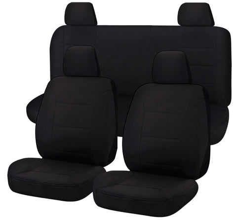 All Terrain Canvas Seat Covers - Custom Fit for Nissan Navara D40 Series Dual Cab (2006-2015)