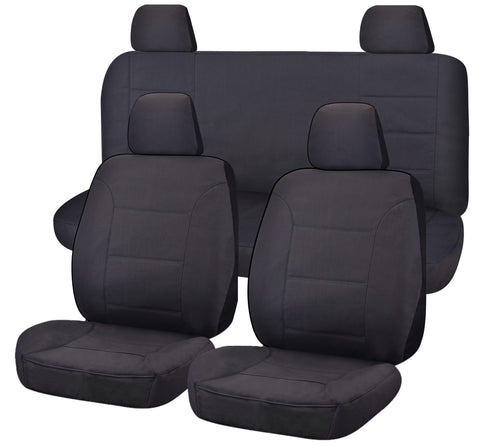 Challenger Canvas Seat Covers - For Nissan Navara D23 Series 1-3 NP300 Dual Cab (2015-2017)