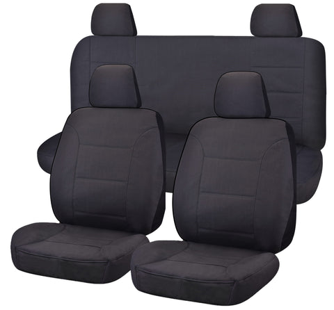 All Terrain Canvas Seat Covers - Custom Fit for Nissan Navara D23 Series 1-2 Np300 Dual Cab (2015-2017)