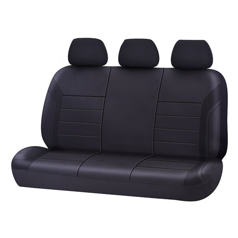 Universal Ultra Light Neoprene Rear Seat Covers Size 06/08H | Black/Black