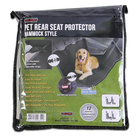 Premium Pet Car Cover Waterproof Cat Dog Back Seat Hammock NonSlip Protector Mat