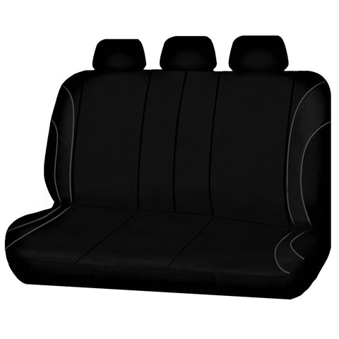 Universal Strident Rear Seat Covers Size 06/08S | Grey Piping