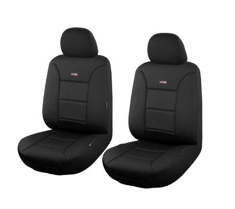 SHARKSKIN Seat Covers Fully Custom Made Fronts Only for NISSAN NAVARA Dual Cab 11/2017 -11/2020